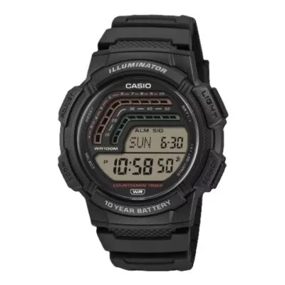 Casio Sport Illuminator - 10 Years Battery - Black (WS-1800-1AVEF) Men WATCHES