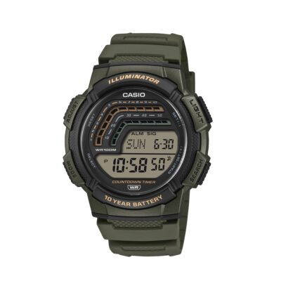 Casio Sport Illuminator - 10 Years Battery - Green (WS-1800-3AVEF) Men WATCHES