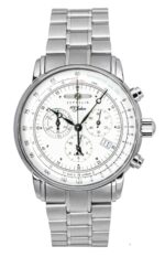 Zeppelin 100 Jahre Chronograph Stainless Steel Beige Dial Quartz 8680MB3 Men's Watch