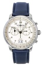 Zeppelin LZ127 Chronograph Vegan Leather Strap Beige Dial Quartz 86841 Men's Watch