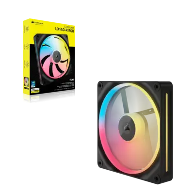CORSAIR LX-R RGB Series; iCUE LINK LX140-R RGB; 140mm RGB Fan; Single Fan.