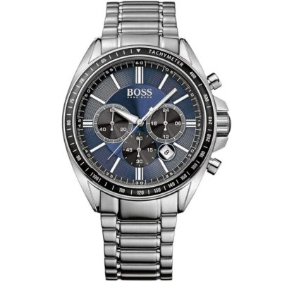 Hugo Boss Watch Men Silver Metal Driver Sport 1513081
