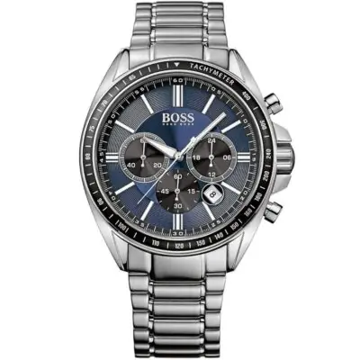 Hugo Boss Watch Men Silver Metal Driver Sport 1513081