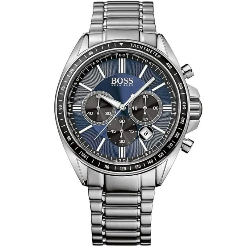 Hugo Boss Watch Men Silver Metal Driver Sport 1513081