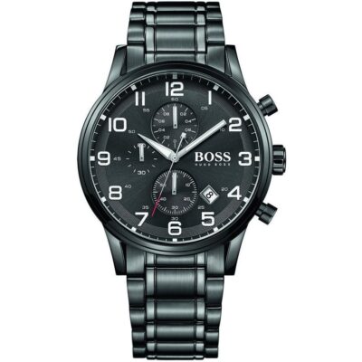 Hugo Boss Watch Men Metal Black Aeroliner 1513180