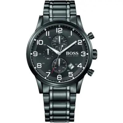 Hugo Boss Watch Men Metal Black Aeroliner 1513180