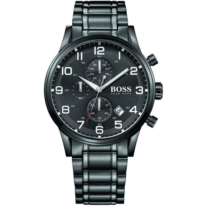 Hugo Boss Watch Men Metal Black Aeroliner 1513180