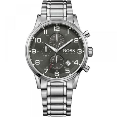 Hugo Boss Watch Men Metal Silver Aeroliner 1513181