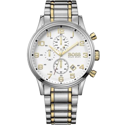 Hugo Boss Watch Men Silver Metal Aeroliner 1513236