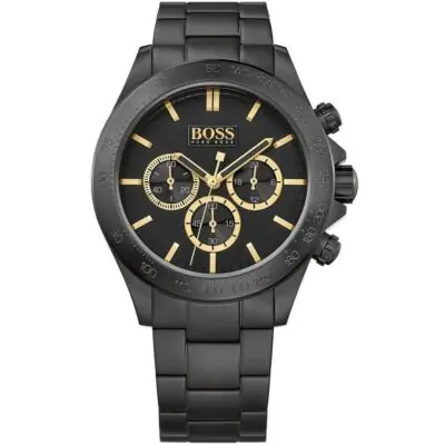 Hugo Boss Watch Men Black Metal Ikon 1513278