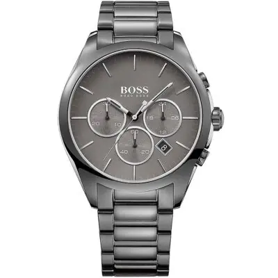 Hugo Boss Watch Men Gray Metal Onyx 1513364