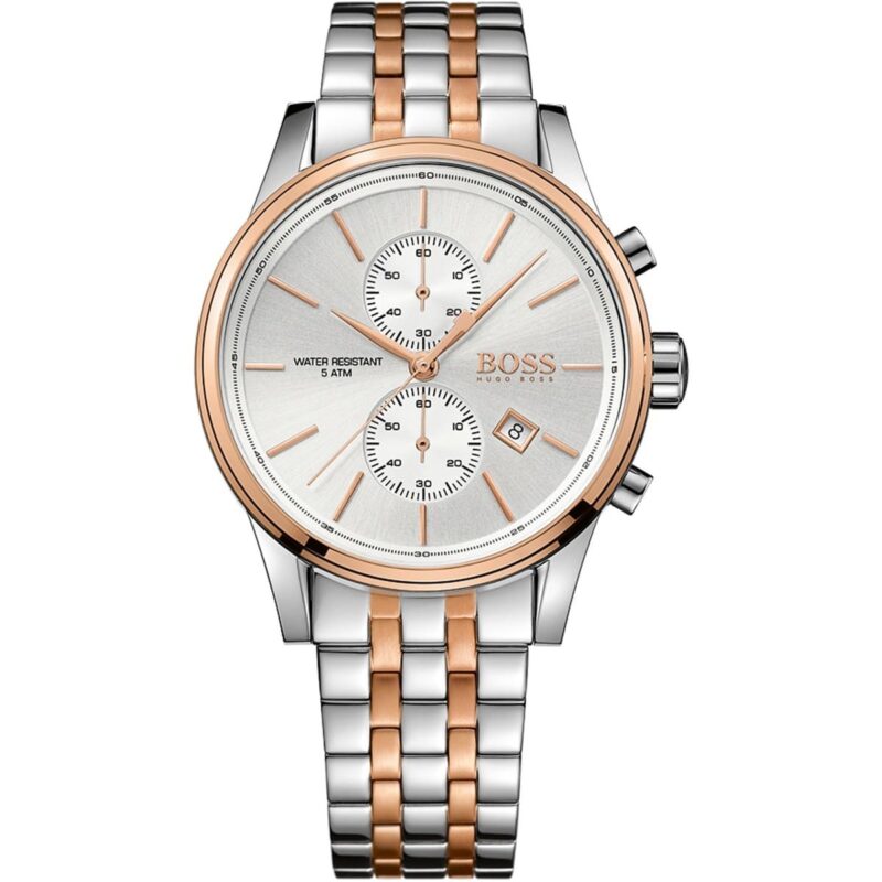 Hugo Boss Watch Men Silver Gold Metal Jet 1513385