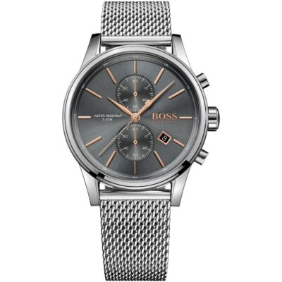 Hugo Boss Watch Men Silver Metal Jet 1513440