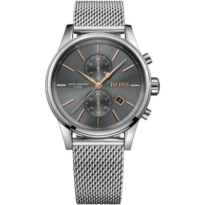 Hugo Boss Watch Men Silver Metal Jet 1513440