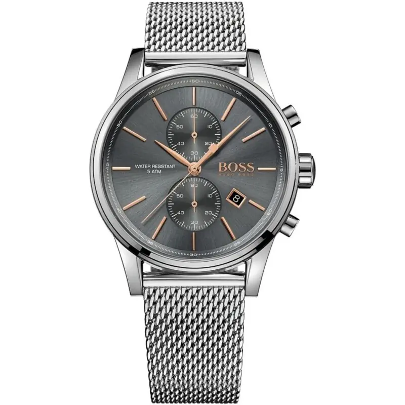 Hugo Boss Watch Men Silver Metal Jet 1513440