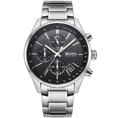 Hugo Boss Watch Men Silver Metal Grand Prix 1513477