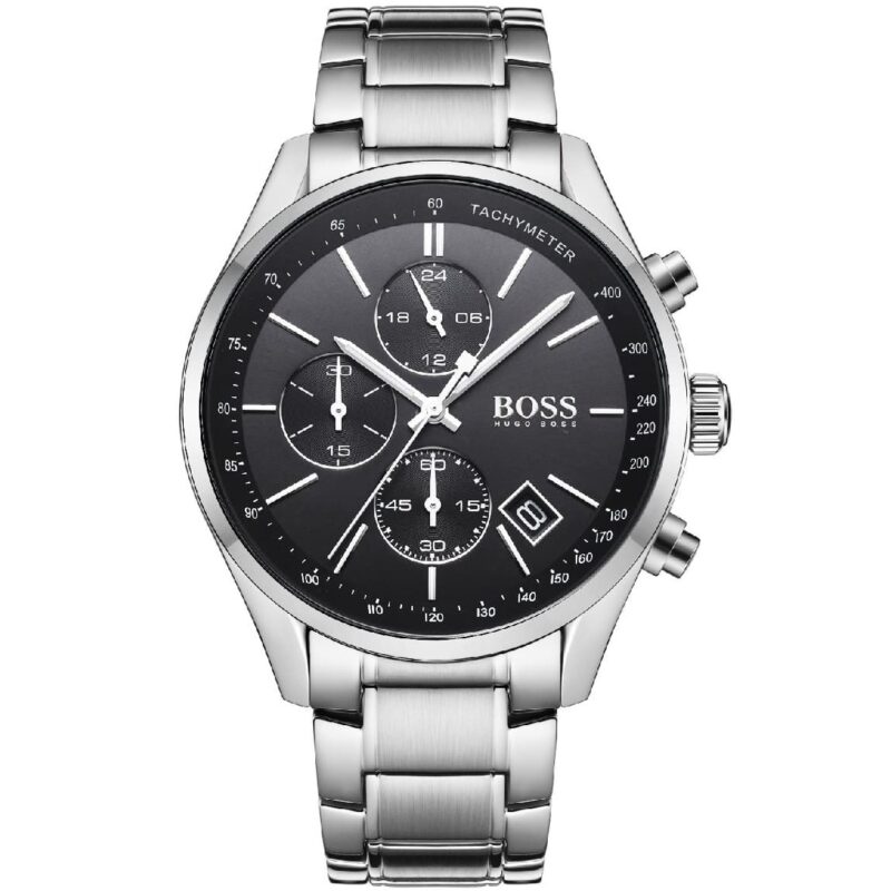 Hugo Boss Watch Men Silver Metal Grand Prix 1513477