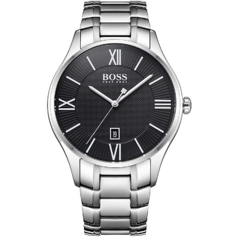 Hugo Boss Watch Men Silver Metal Governor 1513488