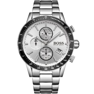 Hugo Boss Watch Men Silver Metal Rafale 1513511