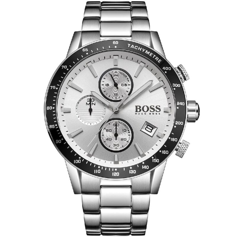Hugo Boss Watch Men Silver Metal Rafale 1513511