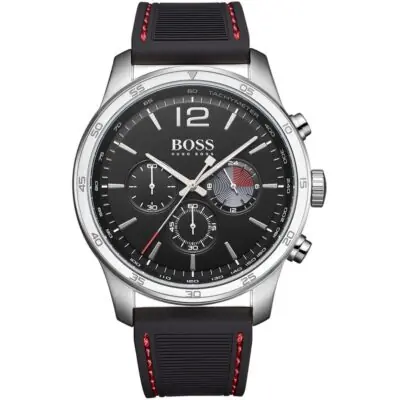 Hugo Boss Watch Men Black Rubber Professional 1513525
