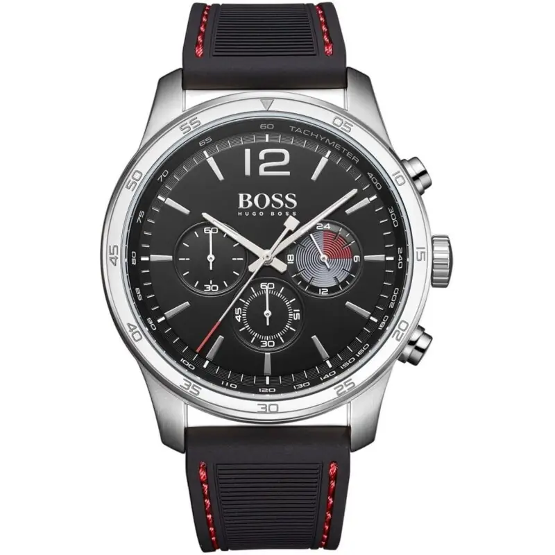 Hugo Boss Watch Men Black Rubber Professional 1513525