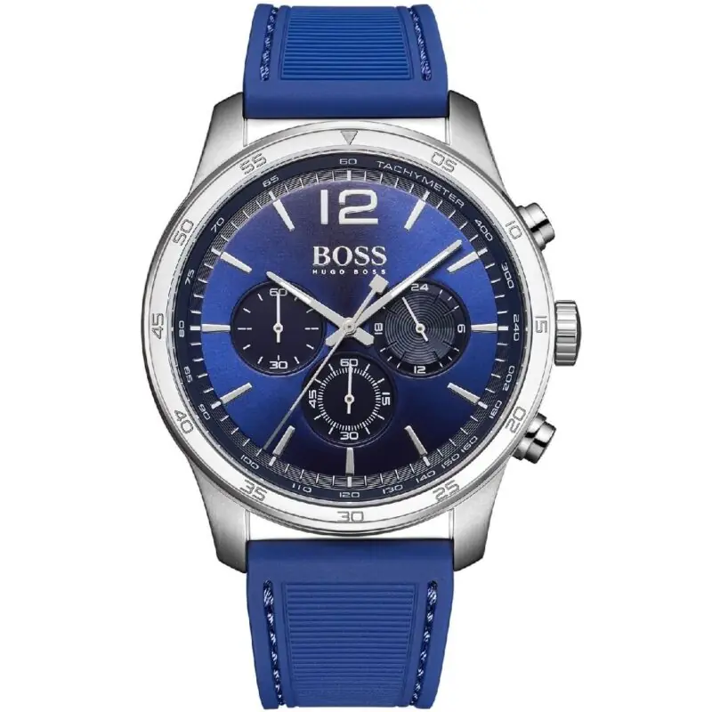 Hugo Boss Watch Men Blue Rubber Professional 1513526