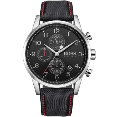 Hugo Boss Watch Men Black Fiber Navigator 1513535