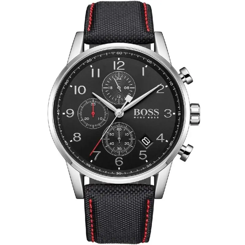 Hugo Boss Watch Men Black Fiber Navigator 1513535
