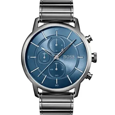 Hugo Boss Watch Men Gray Metal Architectural 1513574