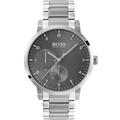 Hugo Boss Watch Men Silver Metal Stainless Steel Oxygen 1513596
