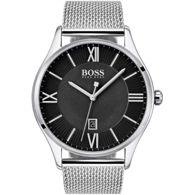 Hugo Boss Watch Men Silver Metal Governor 1513601