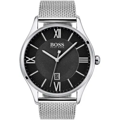 Hugo Boss Watch Men Silver Metal Governor 1513601