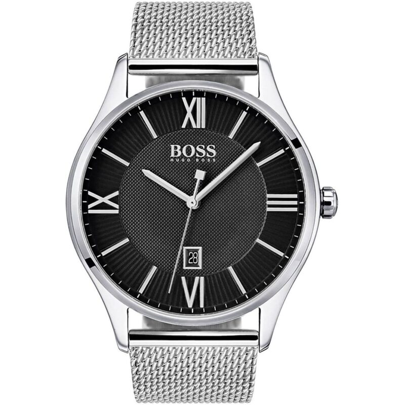 Hugo Boss Watch Men Silver Metal Governor 1513601
