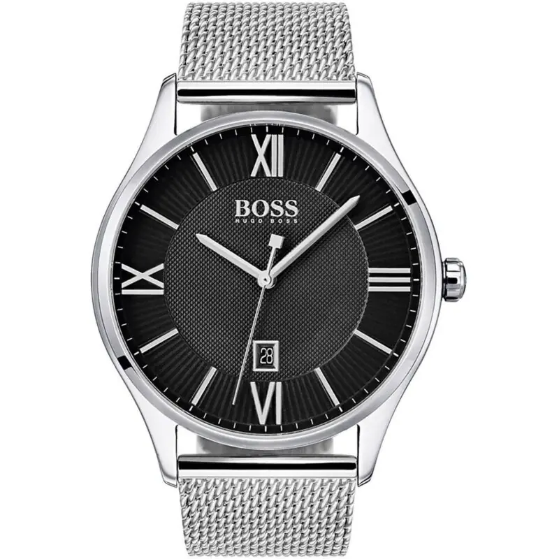 Hugo Boss Watch Men Silver Metal Governor 1513601