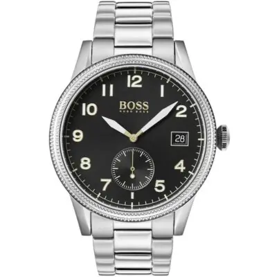 Hugo Boss Watch Men Silver Metal Legacy 1513671
