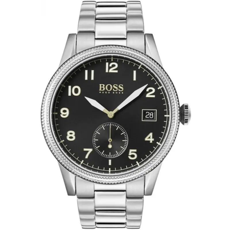 Hugo Boss Watch Men Silver Metal Legacy 1513671