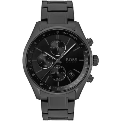 Hugo Boss Watch Men Black Metal Grand Prix 1513676