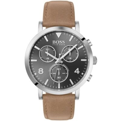 Hugo Boss Watch Men Brown Leather Spirit 1513691