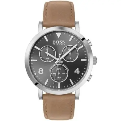 Hugo Boss Watch Men Brown Leather Spirit 1513691
