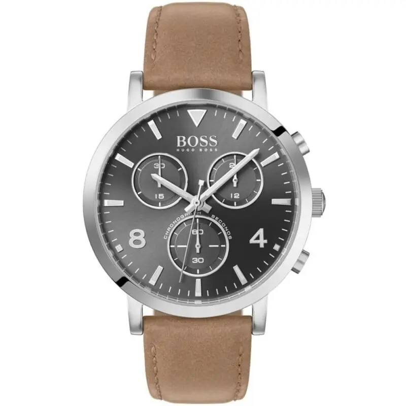 Hugo Boss Watch Men Brown Leather Spirit 1513691