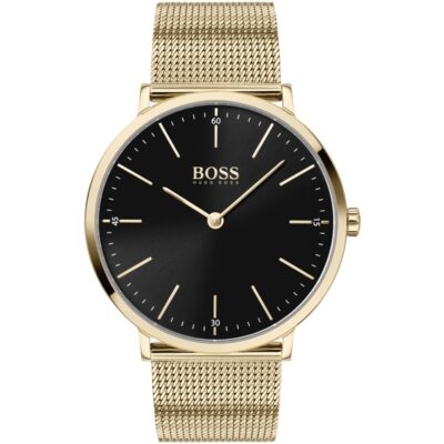 Hugo Boss Watch Men Gold Metal Horizon 1513735