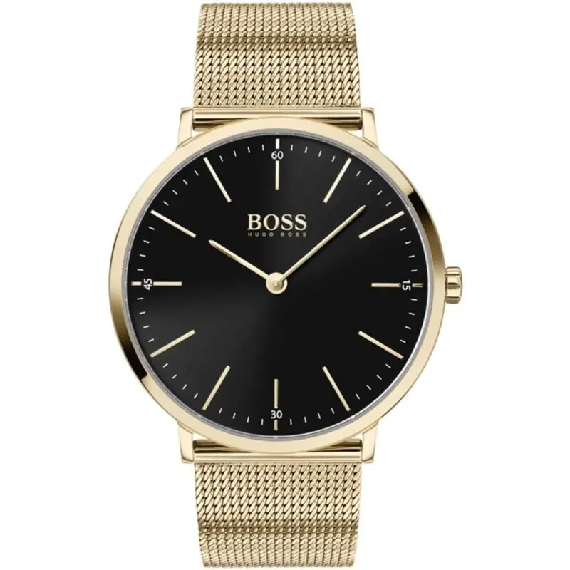 Hugo Boss Watch Men Gold Metal Horizon 1513735