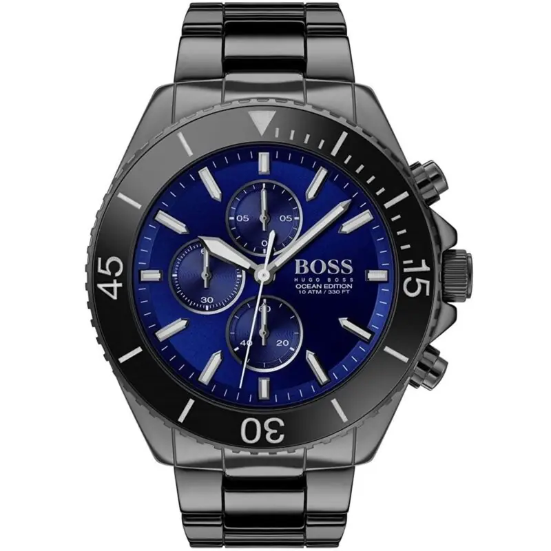 Hugo Boss Watch Men Black Metal Ocean Edition 1513743