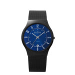 Skagen Denmark Blue Dial Titanium Men's Watch 233XLTMN - Tia