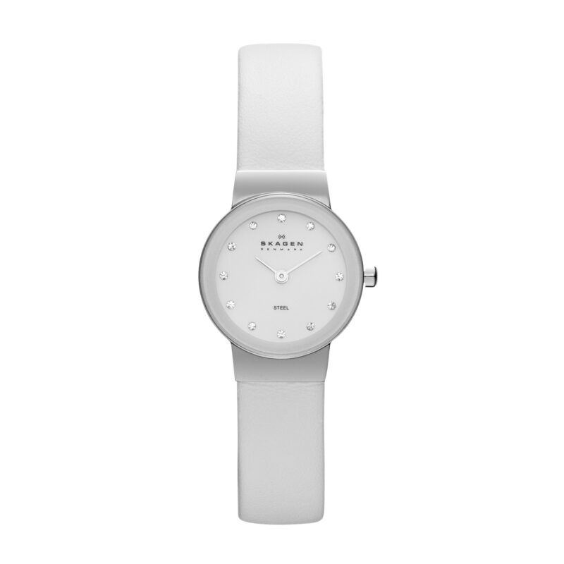 Skagen 358XSSLWW Swarovski Crystal White Dial & Tan Leather ... - eBay - Tia