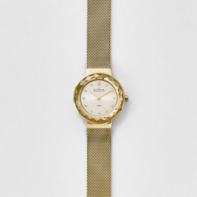 Women's Skagen Mesh Band Crystallized Watch 456SGSG - Tia