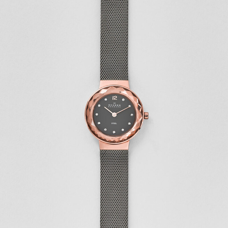 Skagen Leonora 456SRM Women Grey Stainless Steel Analog Dial Quartz Watch - Tia