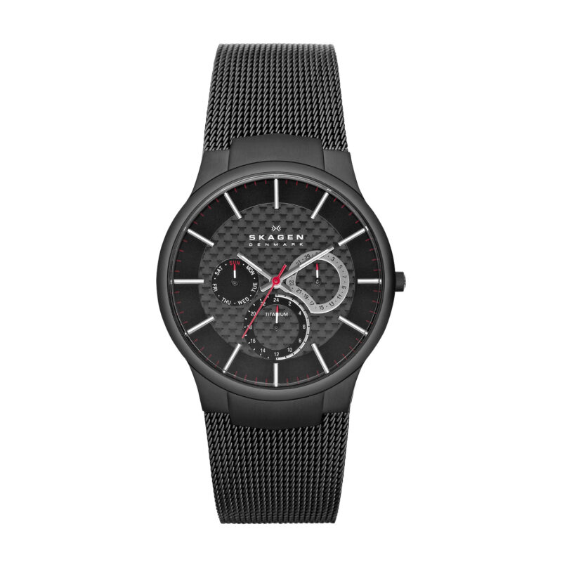 Skagen Black Titanium Multifunction Men's Watch 809XLTBB