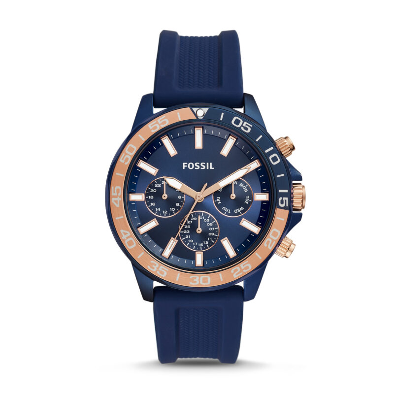 Fossil BQ2498 Bannon Blue Silicone Men's Watch - Tia